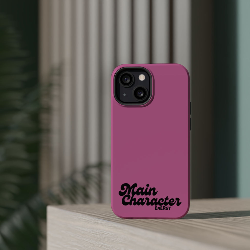 Main Character Energy Pink Edition Magnetic Tough iPhone 16, 15, 14, 13 Pro & Max Cases