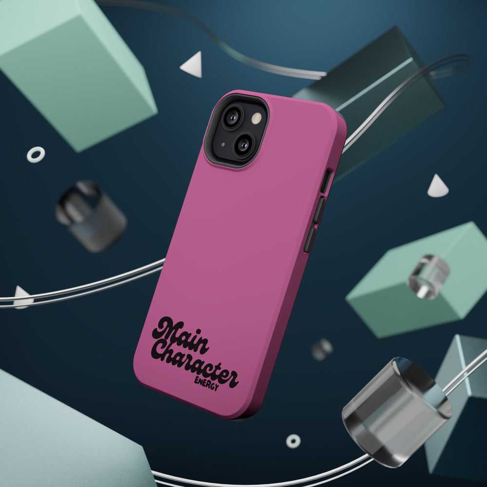 Main Character Energy Pink Edition Magnetic Tough iPhone 16, 15, 14, 13 Pro & Max Cases
