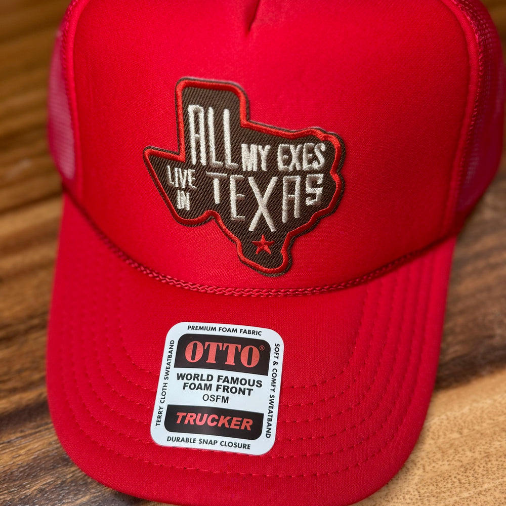 All My Exes Live in Texas – Otto Brand Trucker Hat by Kappy Co